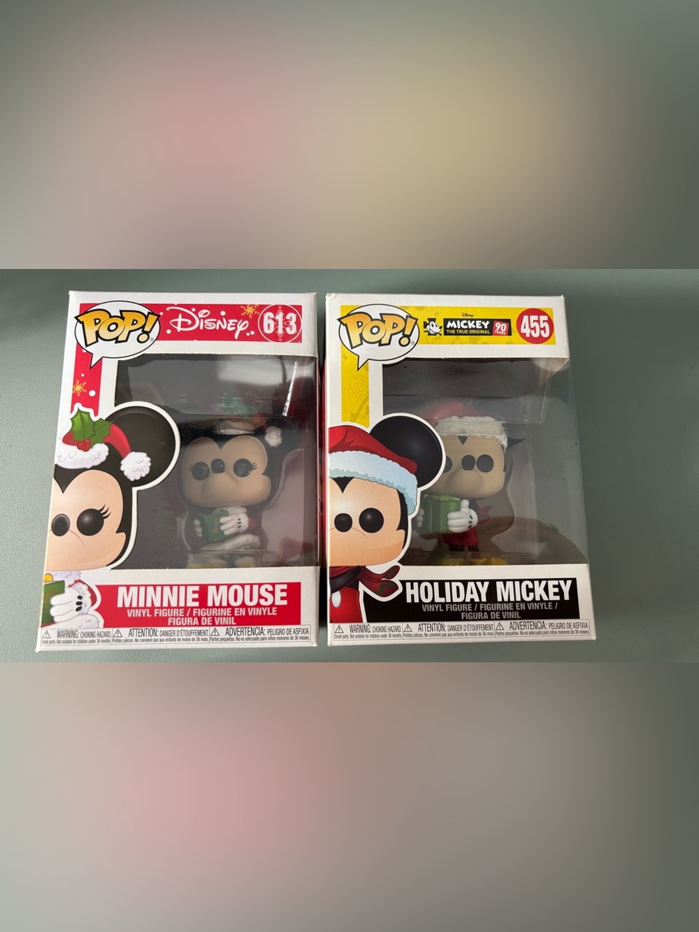 Funko POP! Minnie and Holiday Mickey Mouse Vinyl Figures